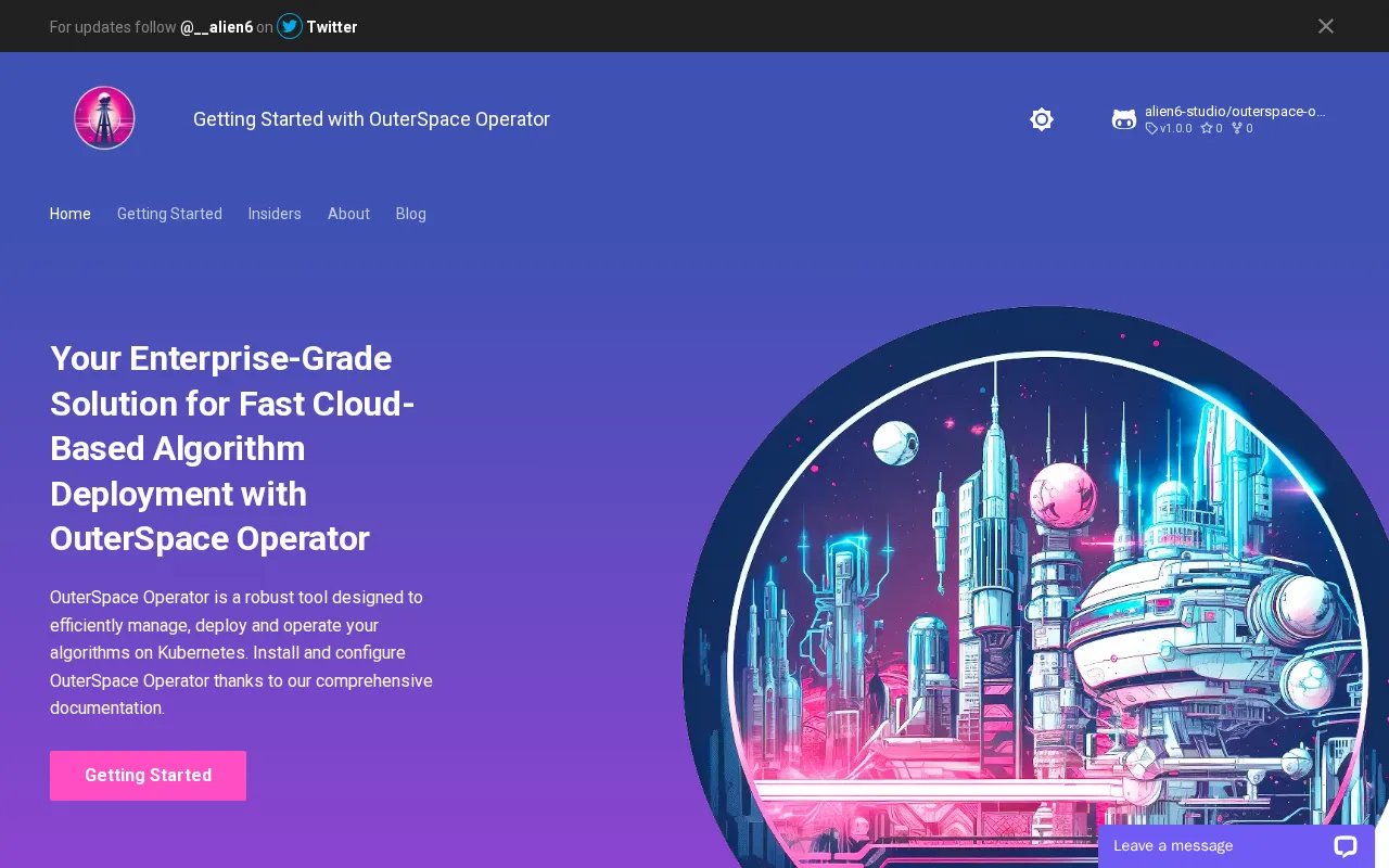 OuterSpace Operator — preview screenshot