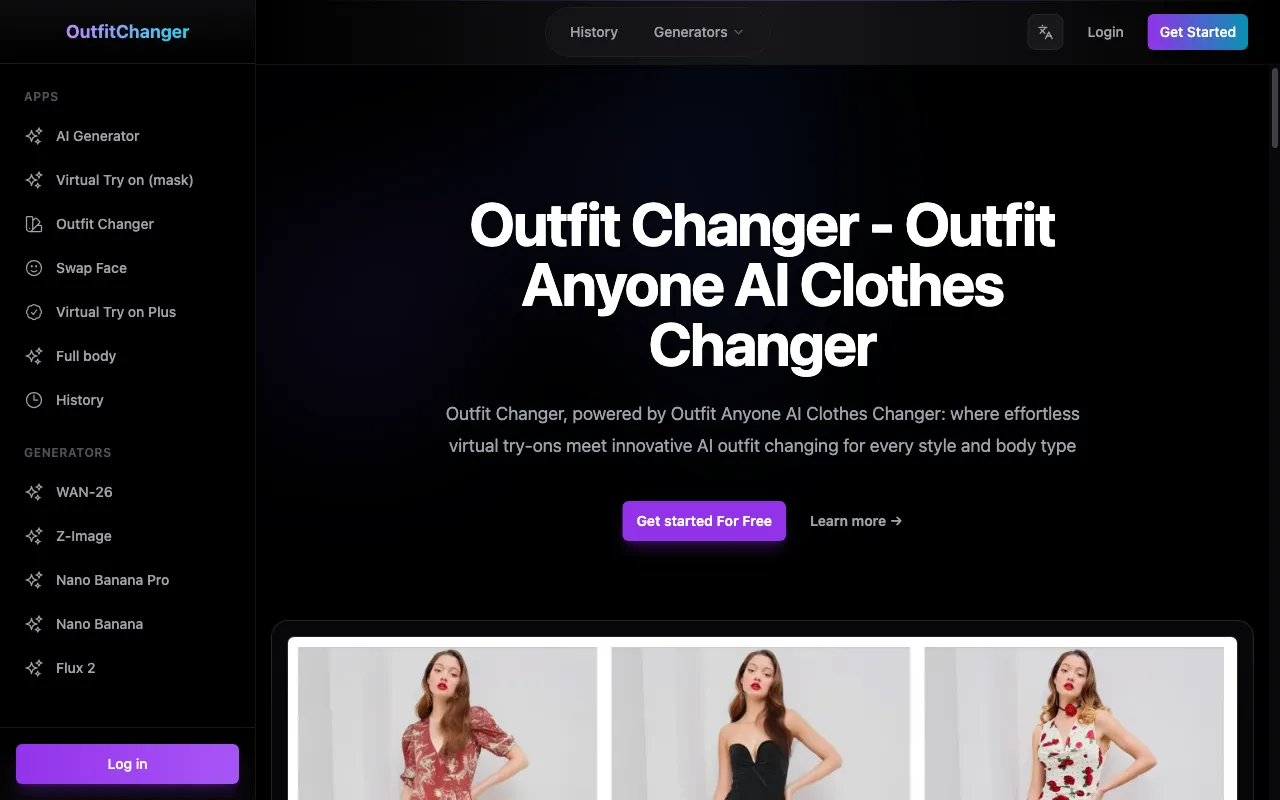 Outfit Changer AI — preview screenshot