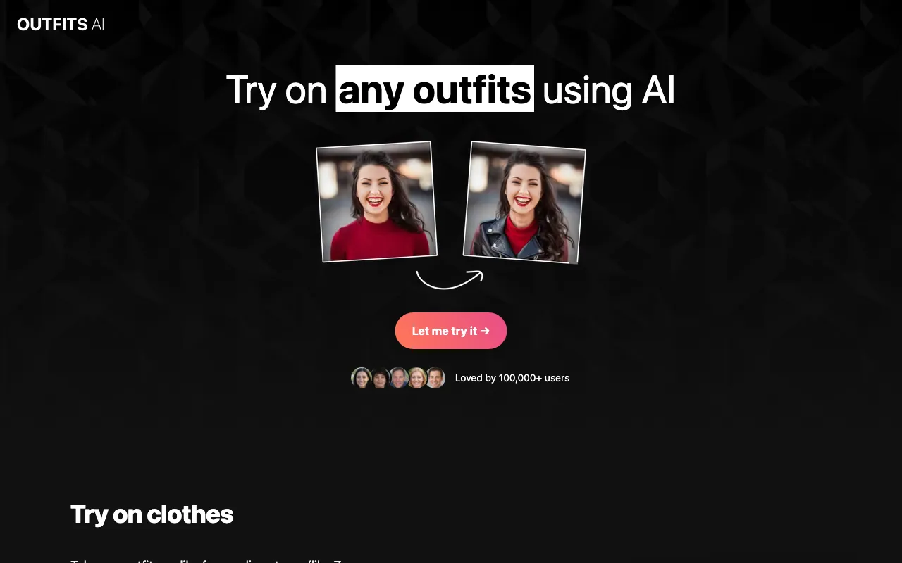 Outfits AI — preview screenshot