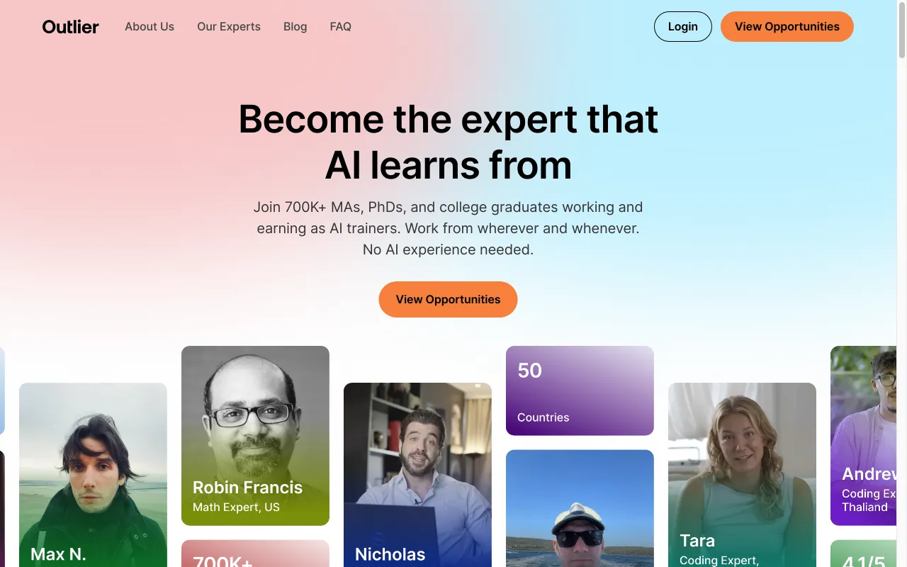 Outlier AI — preview screenshot