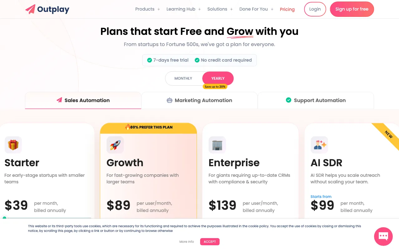 Outplayhq — pricing page