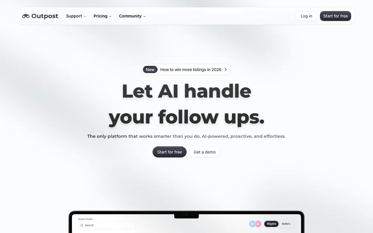 Outpost CRM — preview screenshot
