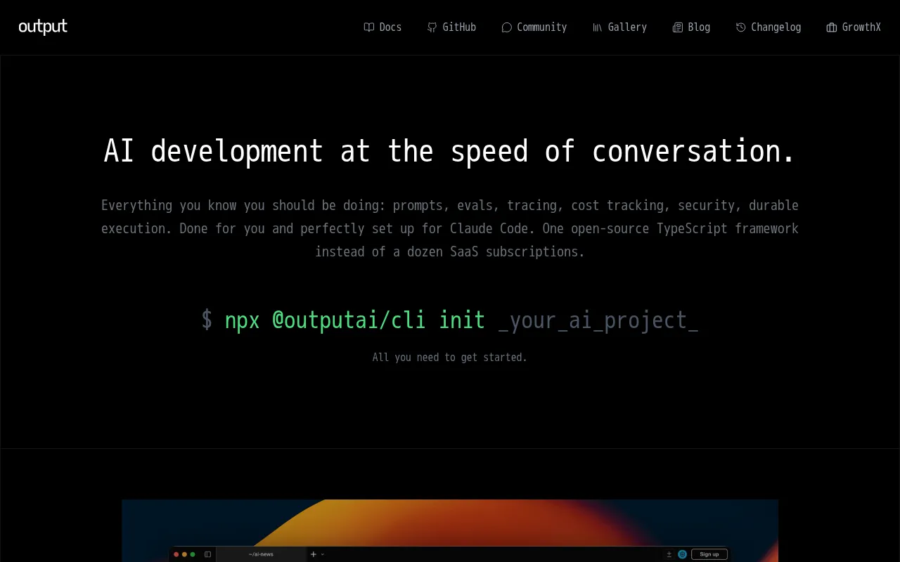 Output.ai — preview screenshot