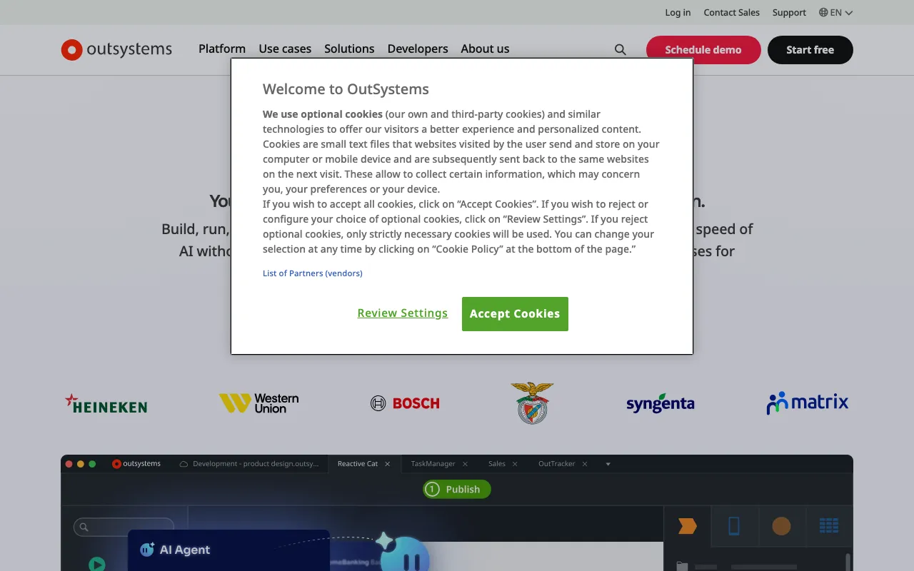 OutSystems — preview screenshot