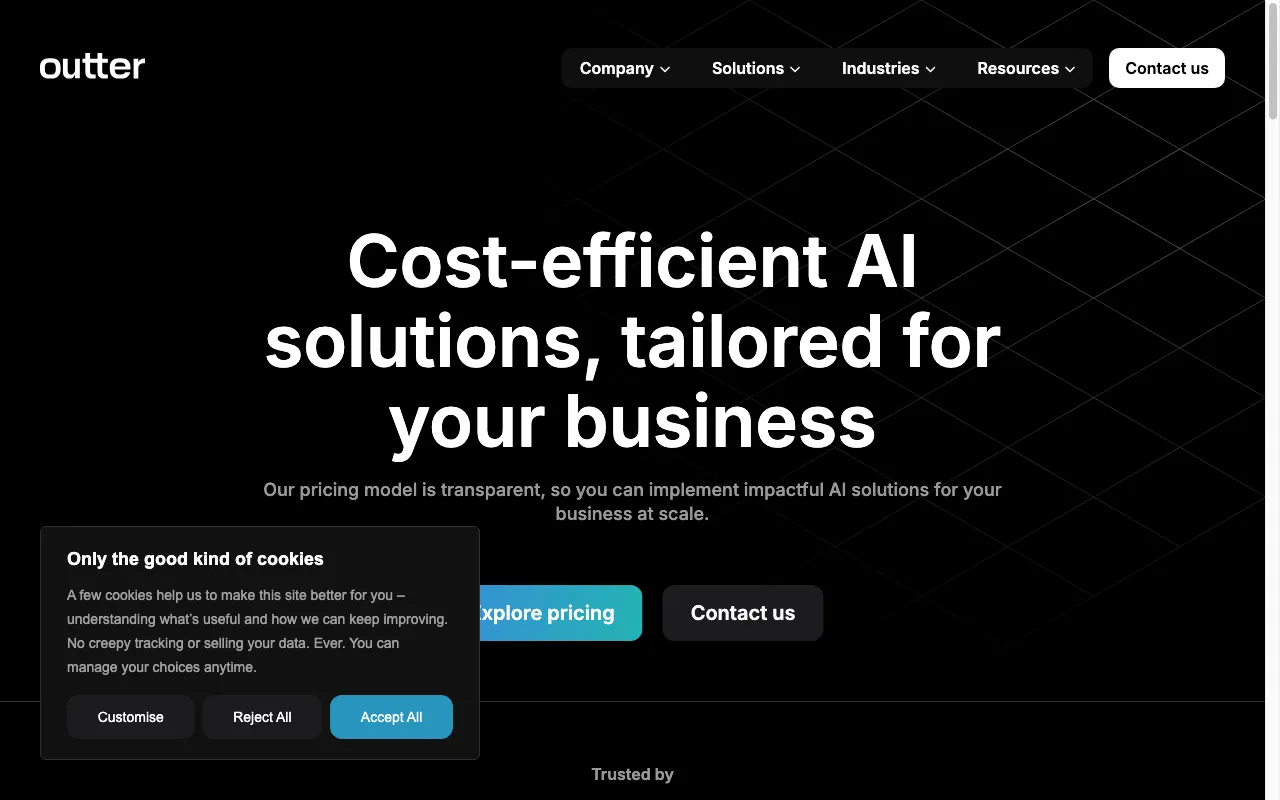 Outter — pricing page