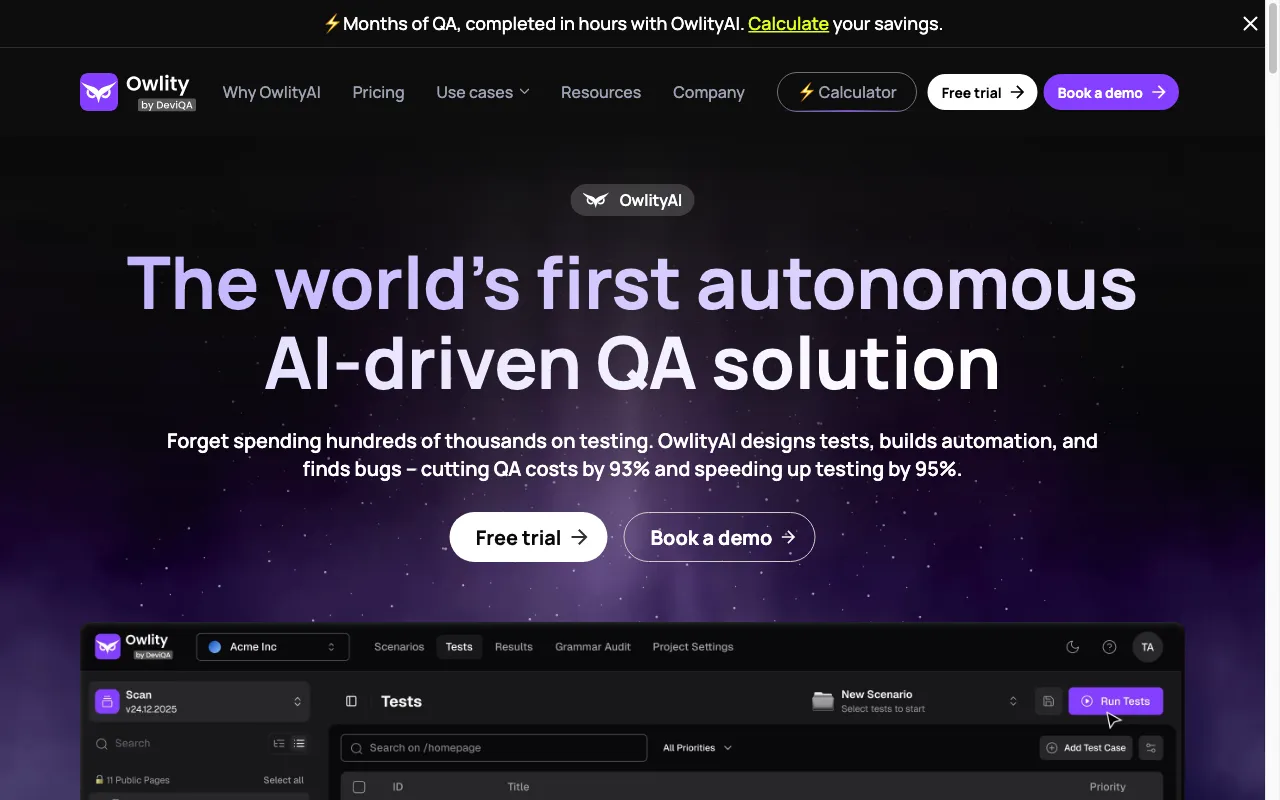 Owlity — preview screenshot