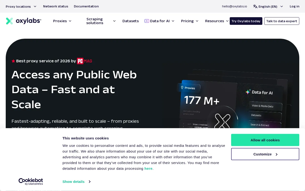 Oxylabs — preview screenshot