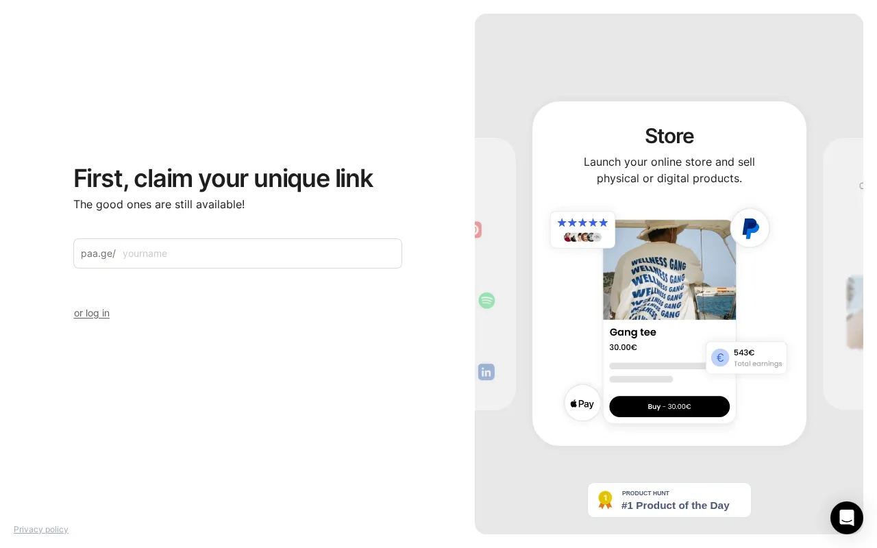 Paage — preview screenshot