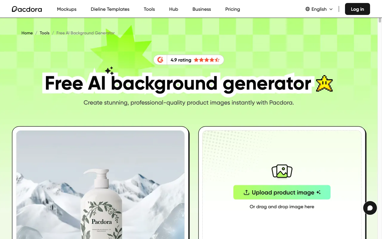 Pacdora AI Background Generator — preview screenshot