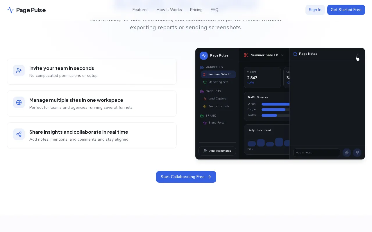 Page Pulse — pricing page