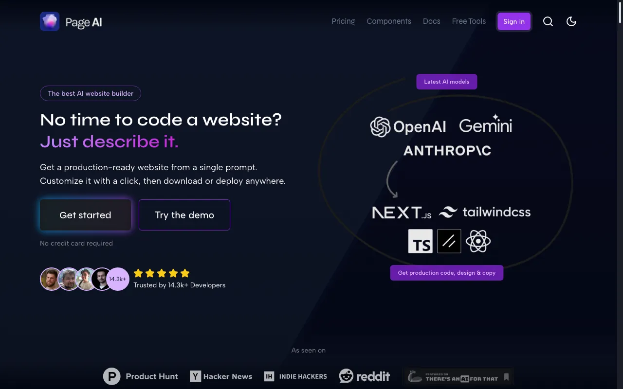 PageAI — preview screenshot