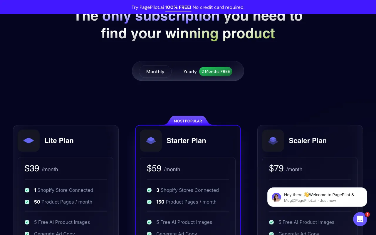 Page Pilot AI — pricing page