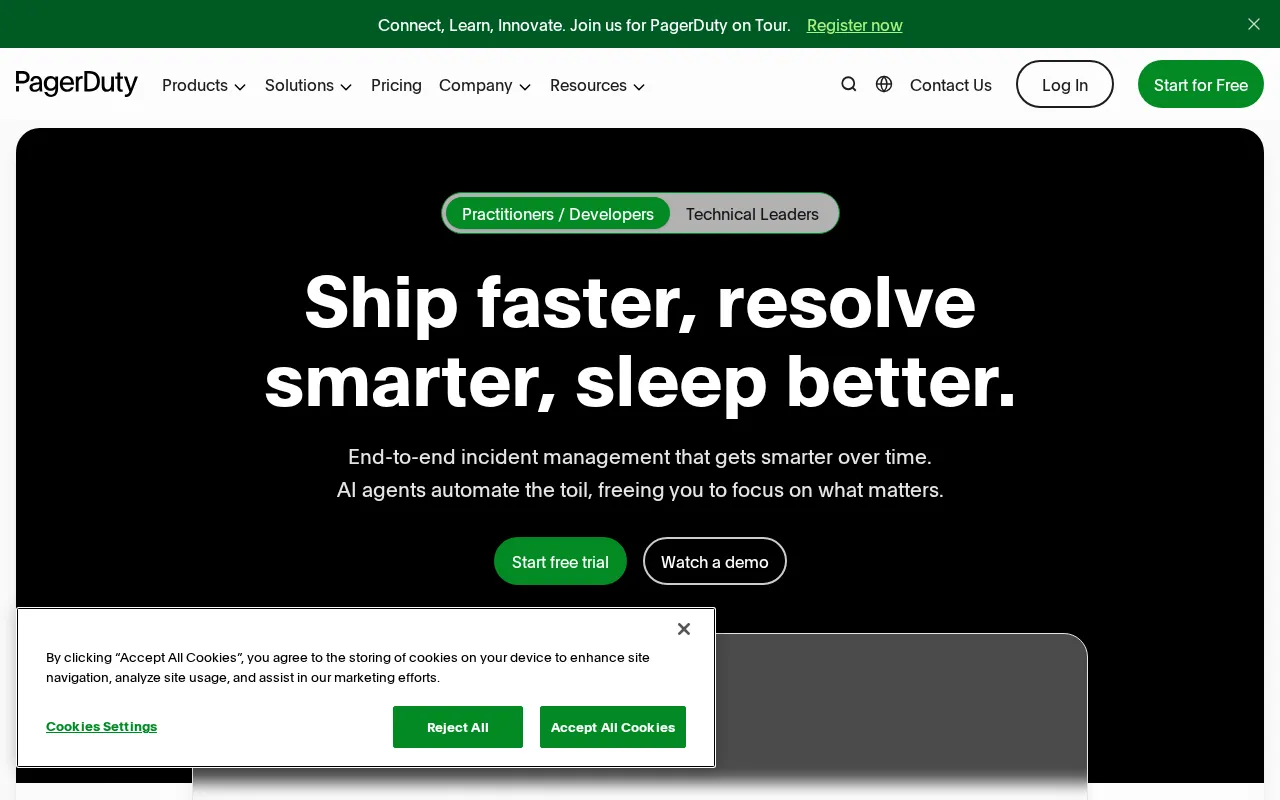 PagerDuty — preview screenshot