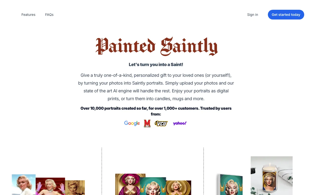 Painted Saintly — preview screenshot