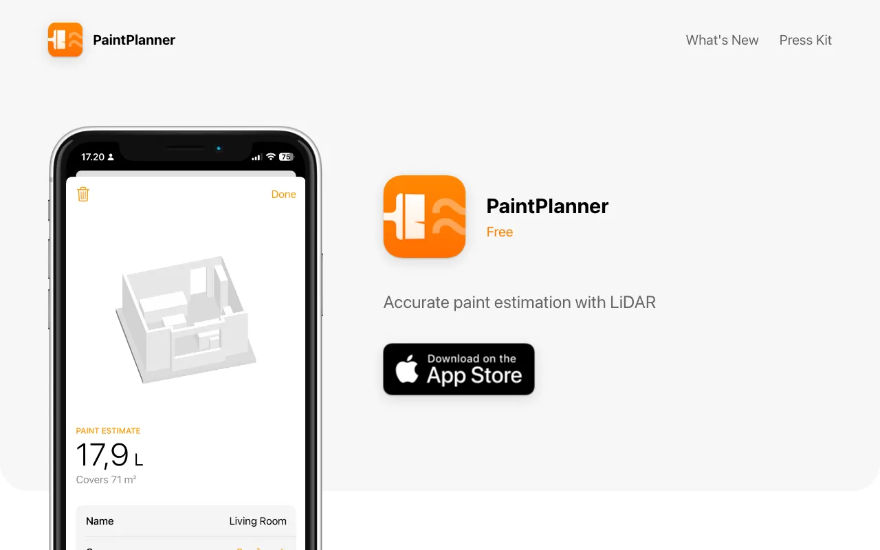 PaintPlanner — preview screenshot