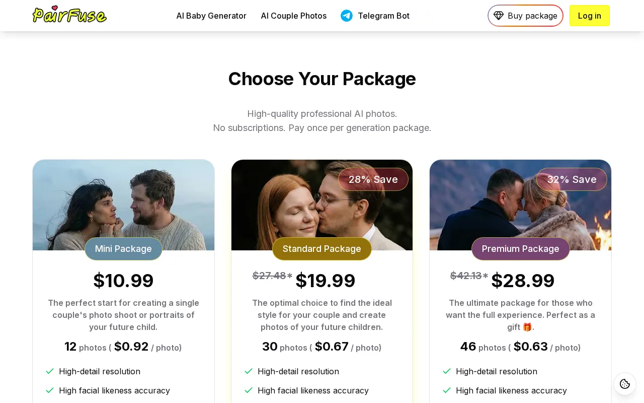 PairFuse — pricing page