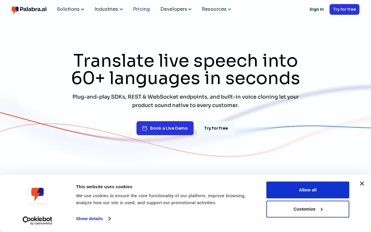 Palabra.ai — pricing page