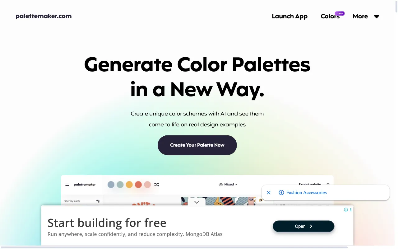 palettemaker.com — preview screenshot