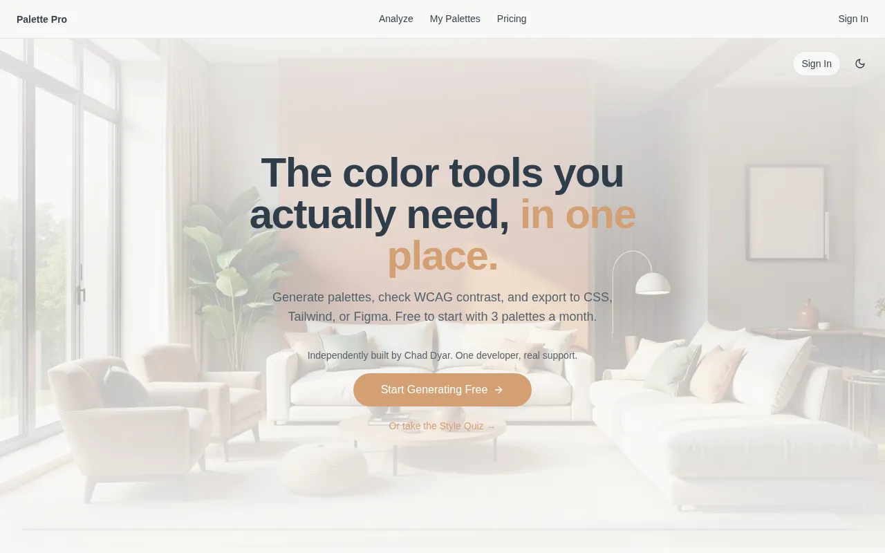 PalettePro — preview screenshot