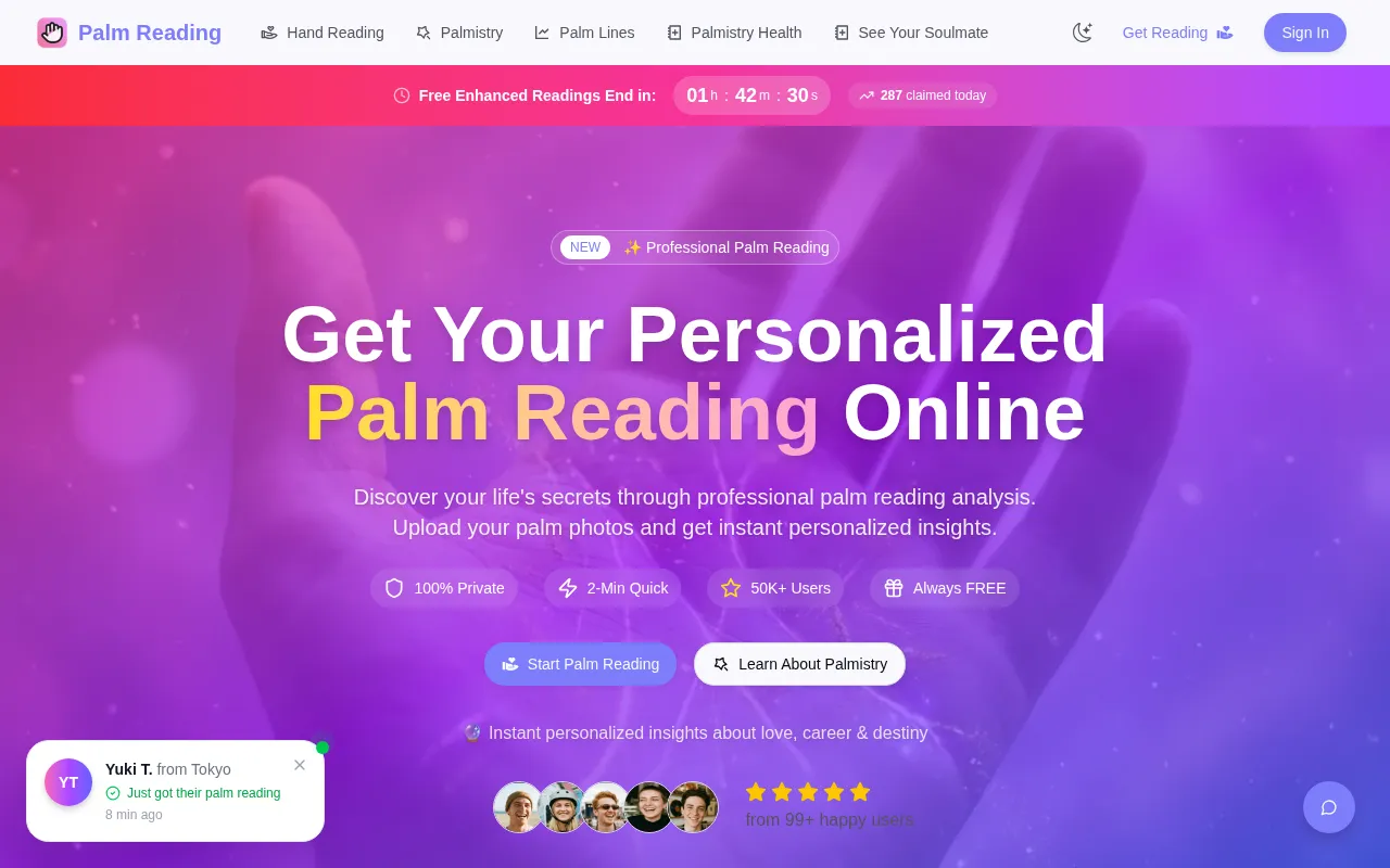 Palm Reading.app — preview screenshot