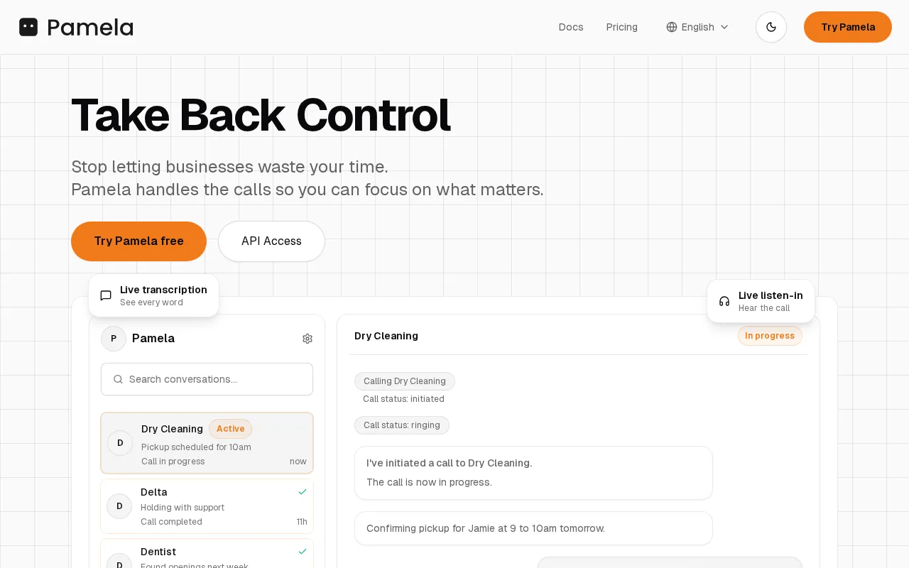 Pamela — preview screenshot