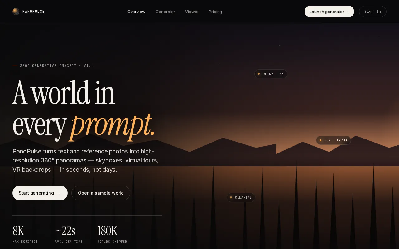 PanoPulse — preview screenshot