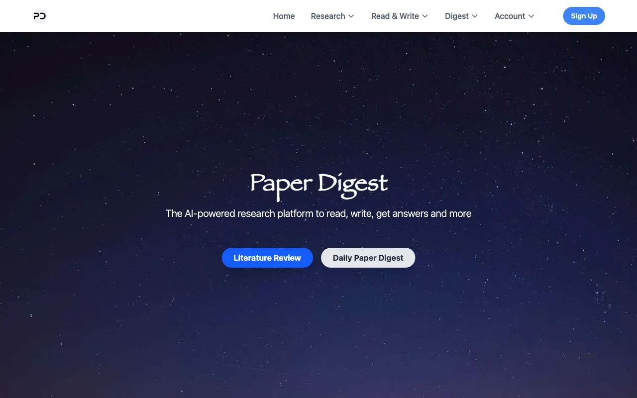 Paper Digest — preview screenshot