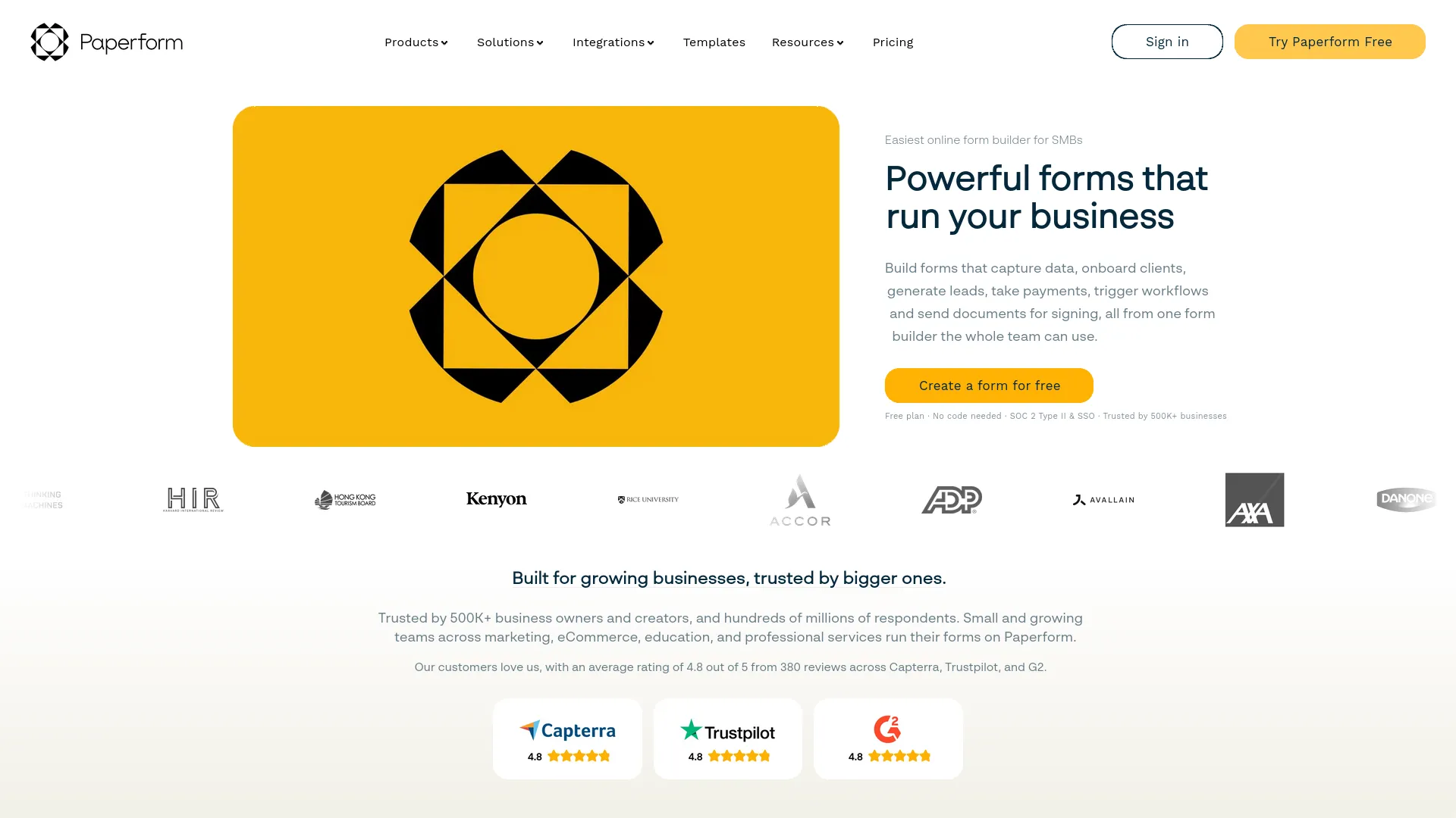 Paperform — preview screenshot