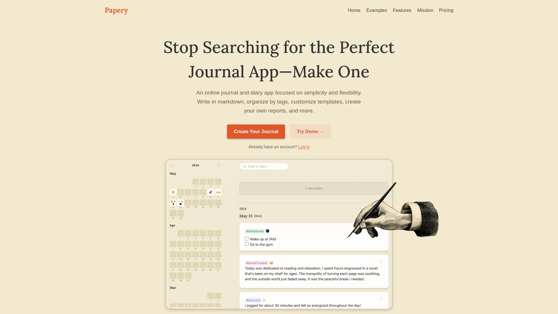 Papery — preview screenshot