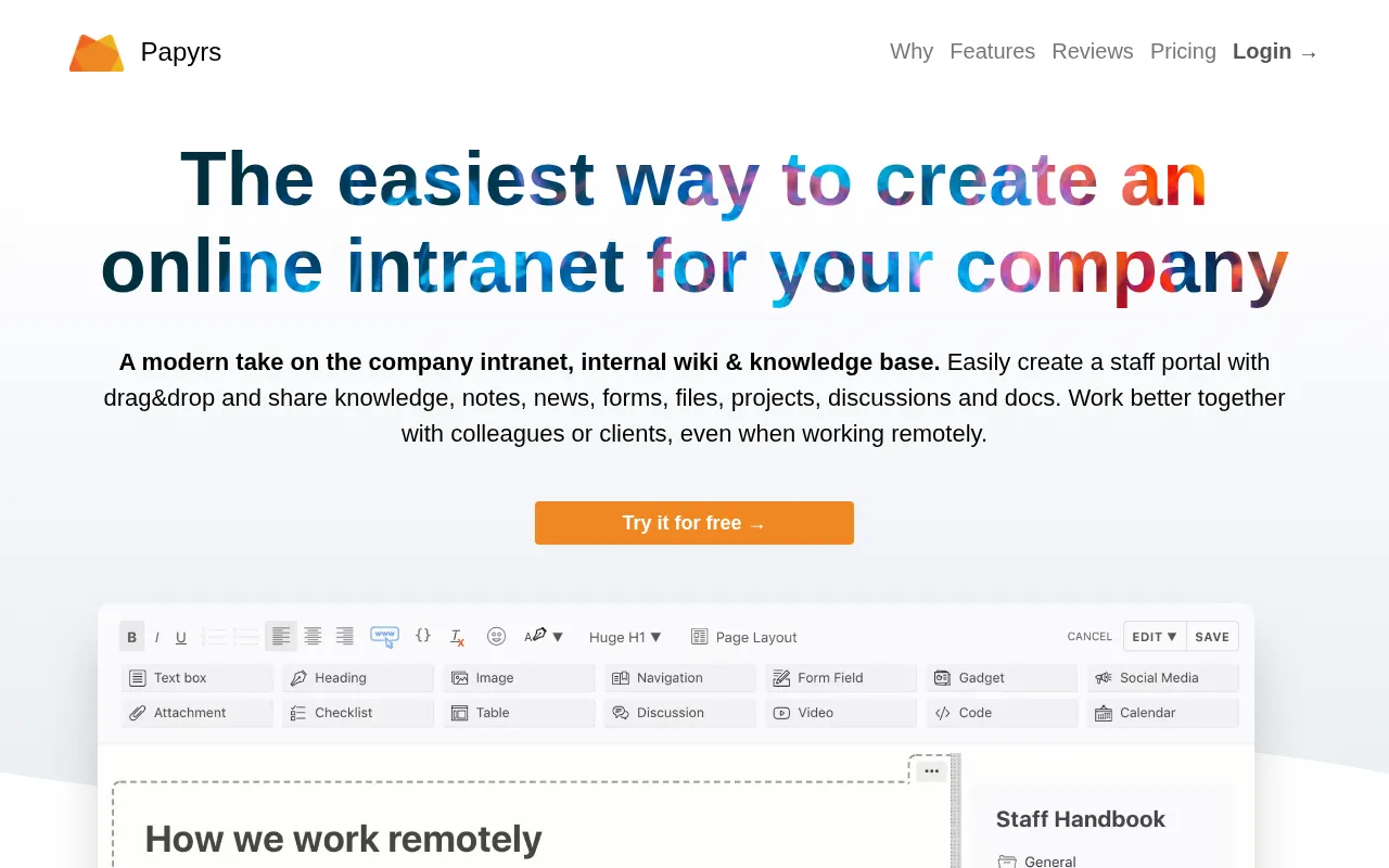 Papyrs — preview screenshot