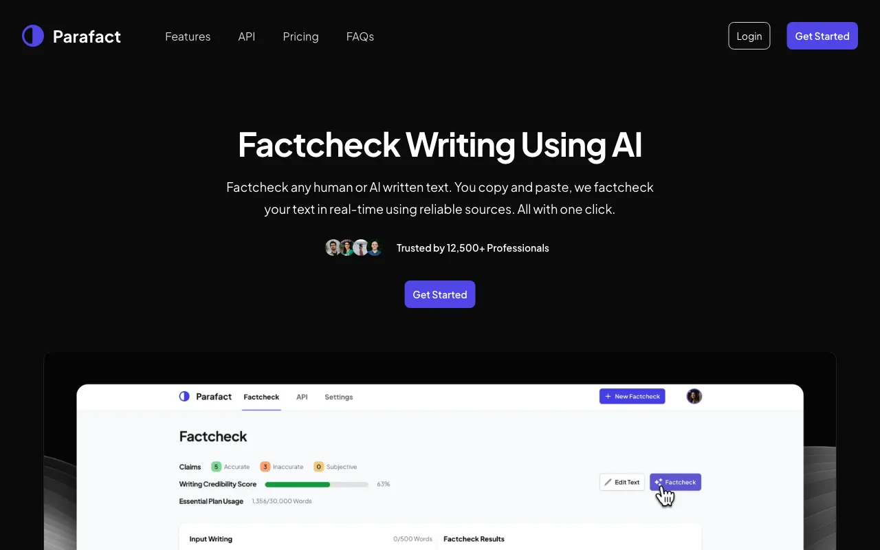 Parafact — preview screenshot