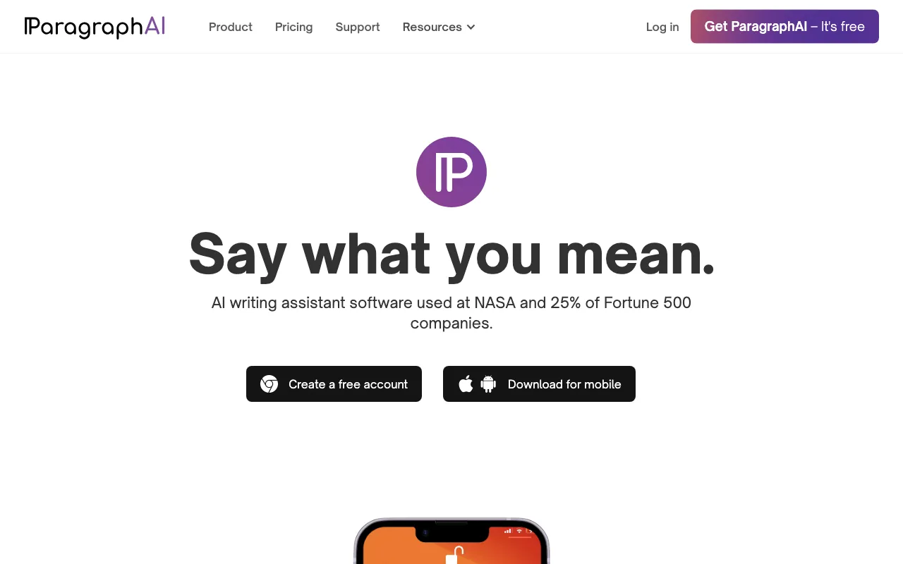 ParagraphAI — preview screenshot
