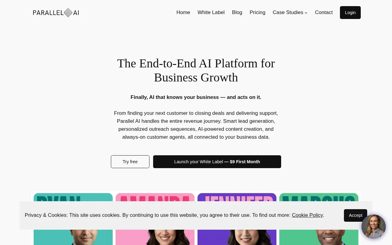 Parallel AI Executive Assistant — preview screenshot