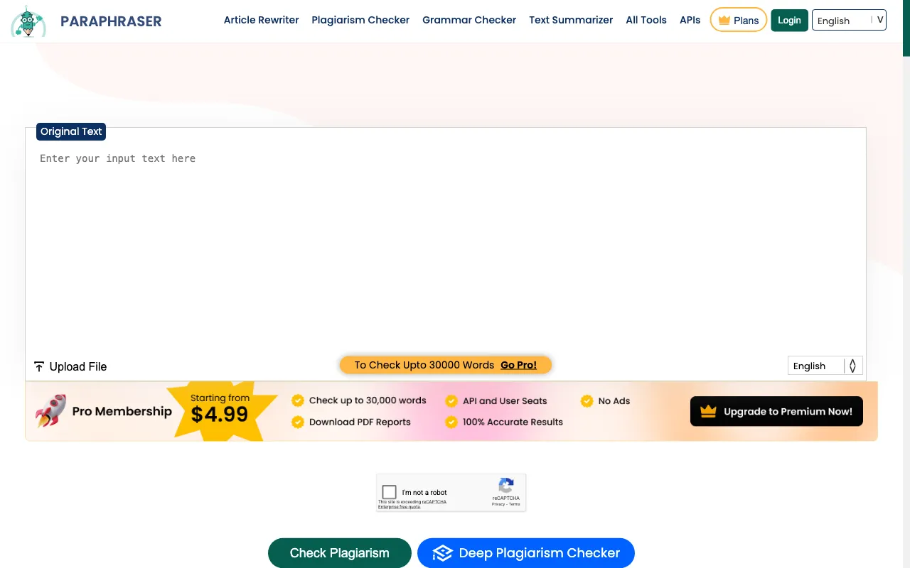 Paraphraser.io — preview screenshot