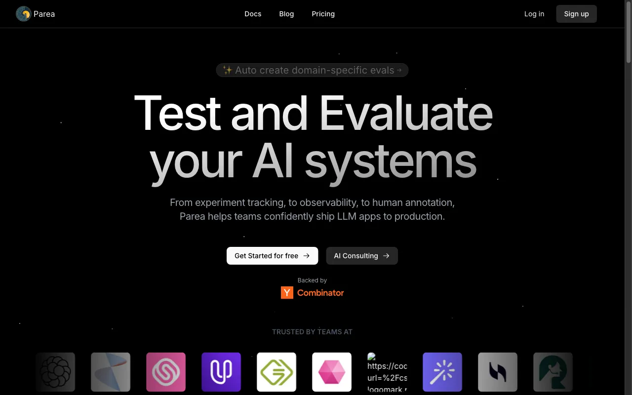 parea.ai — preview screenshot