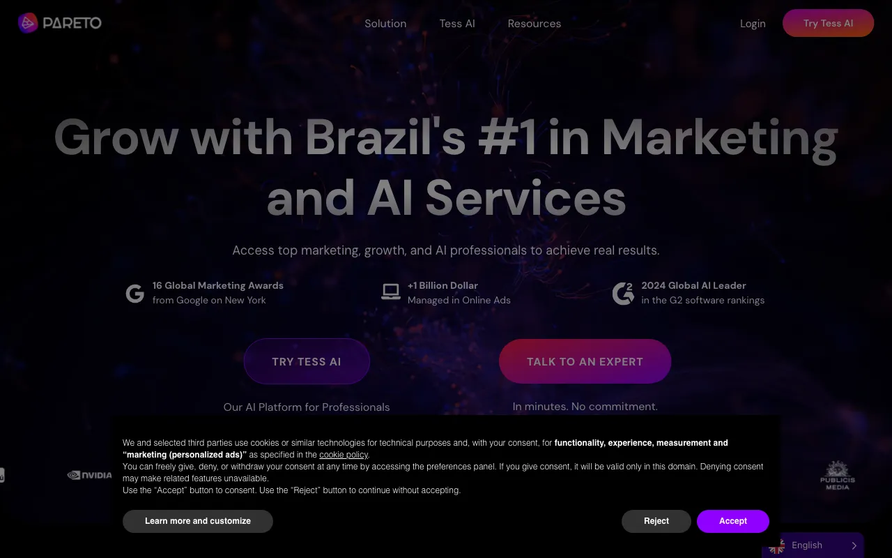 pareto.io — preview screenshot