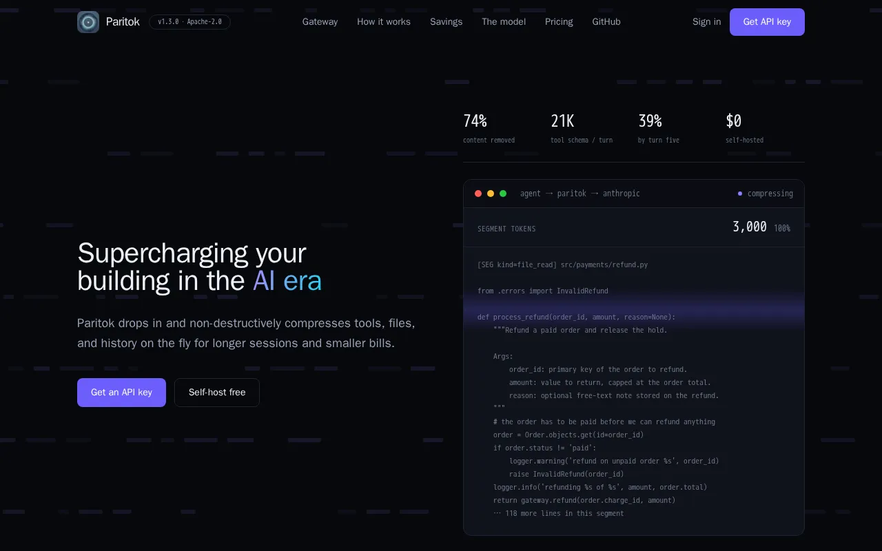 Paritok — preview screenshot