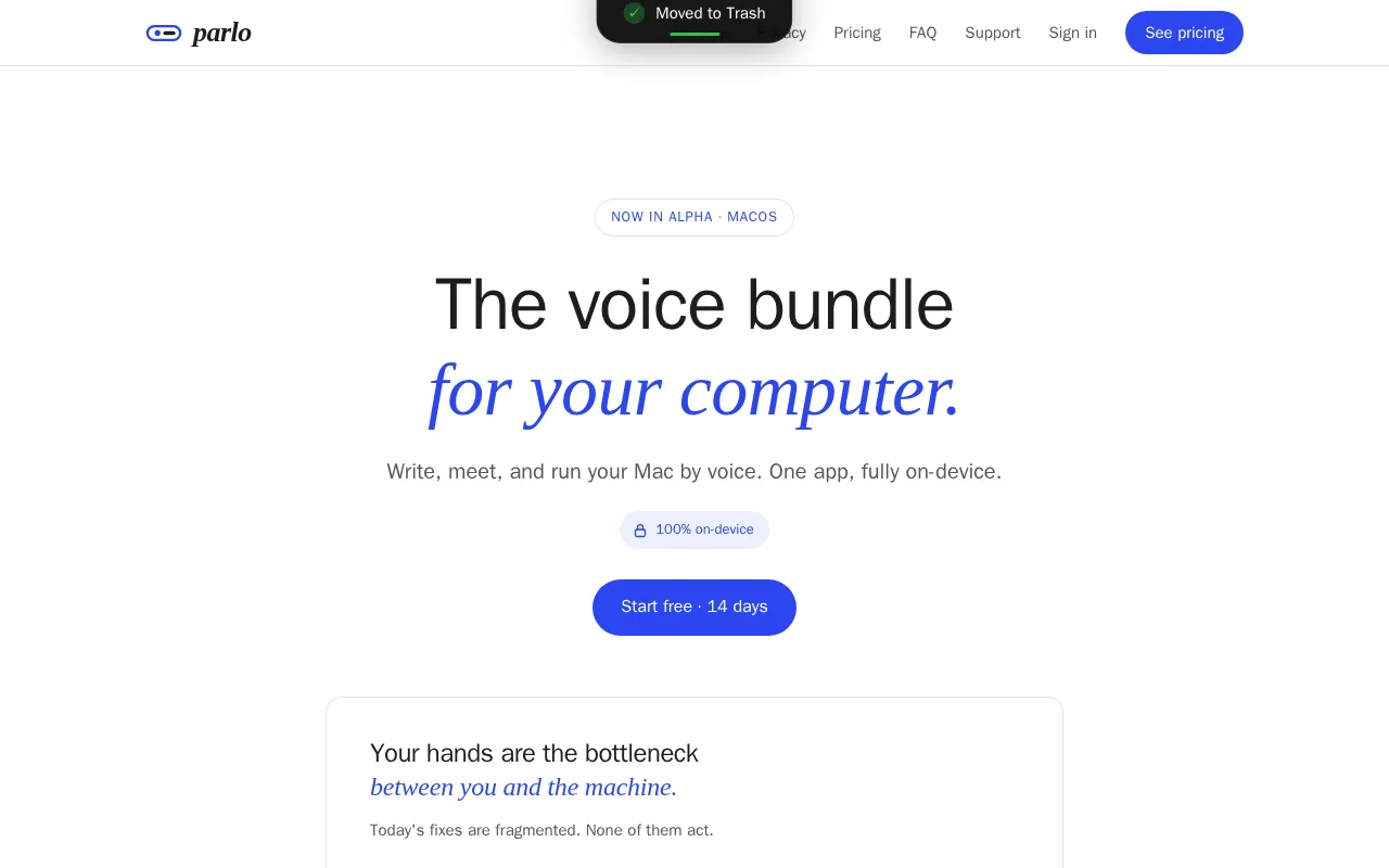 Parlo — preview screenshot