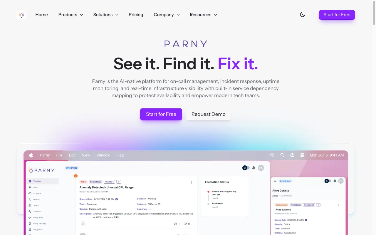Parny — preview screenshot