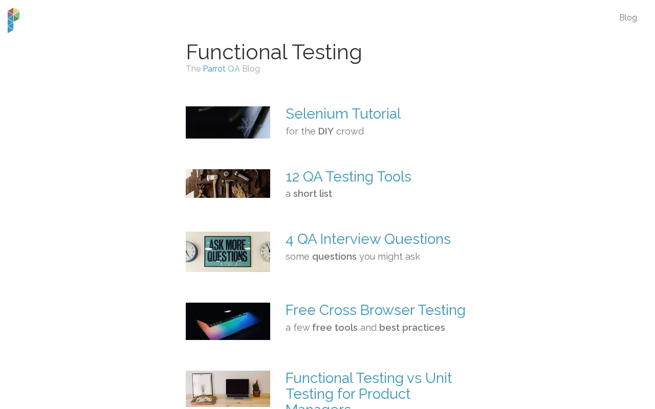 Parrot QA — preview screenshot