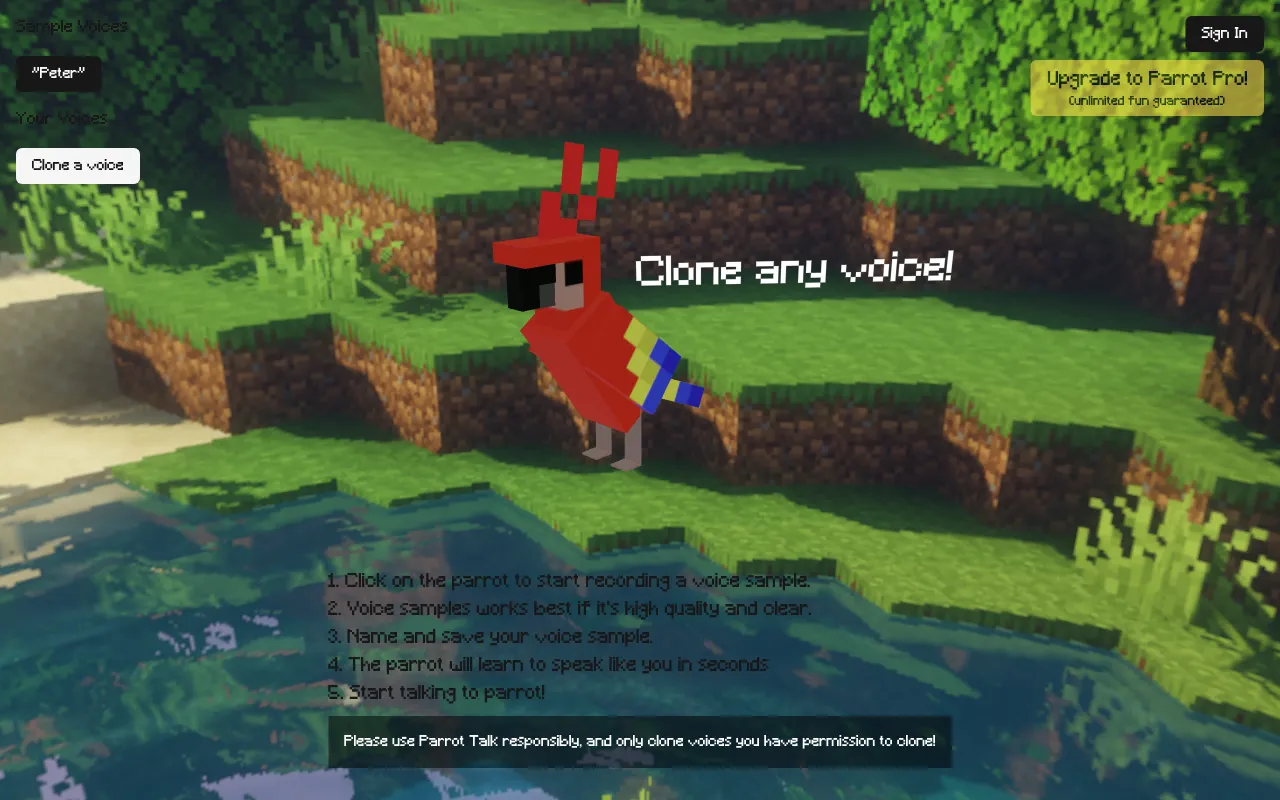 Parrot Talk — preview screenshot