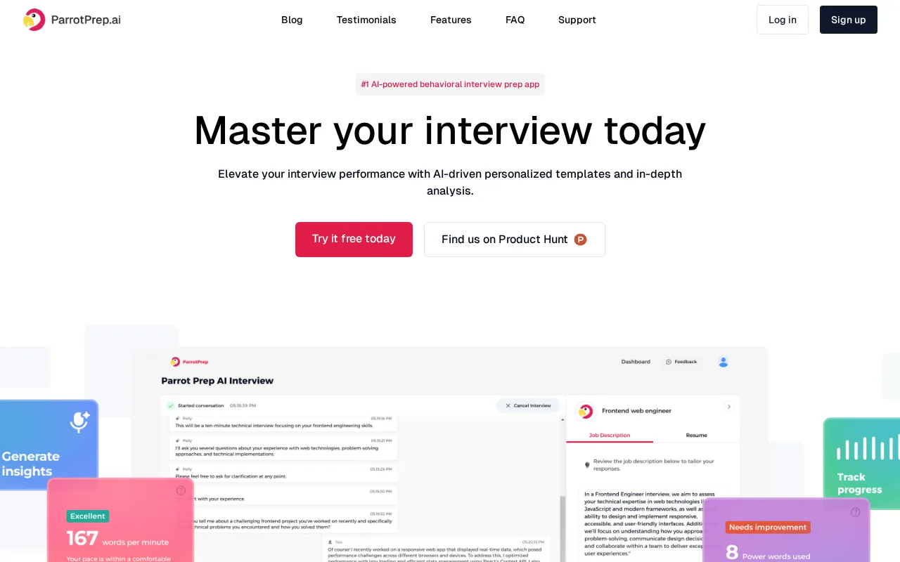 ParrotPrep — preview screenshot