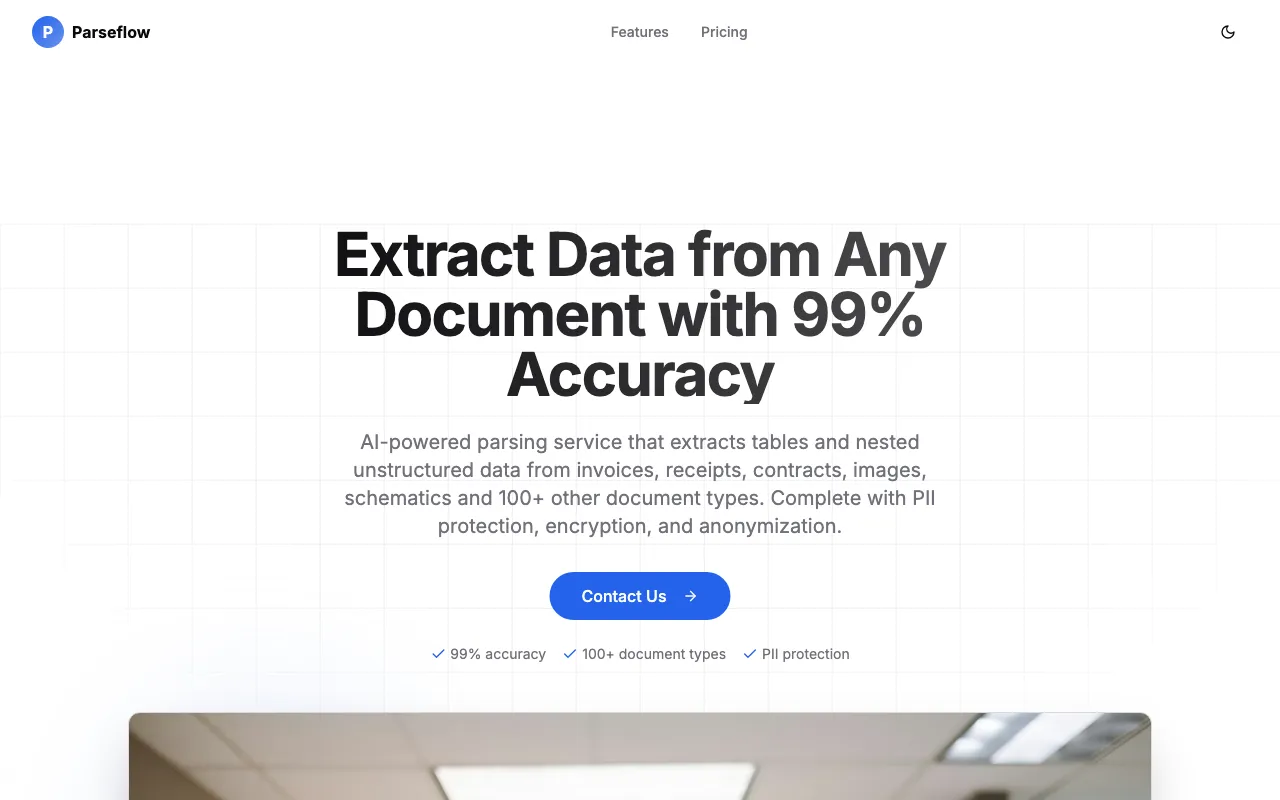 Parseflow.io — preview screenshot