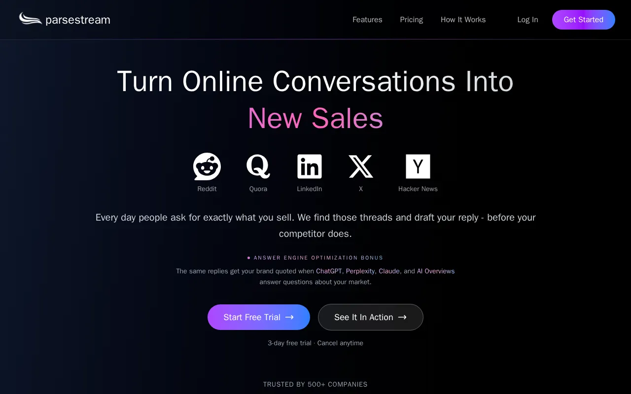 ParseStream — preview screenshot