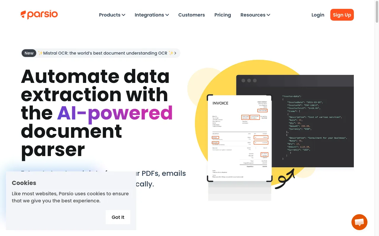Parsio — preview screenshot