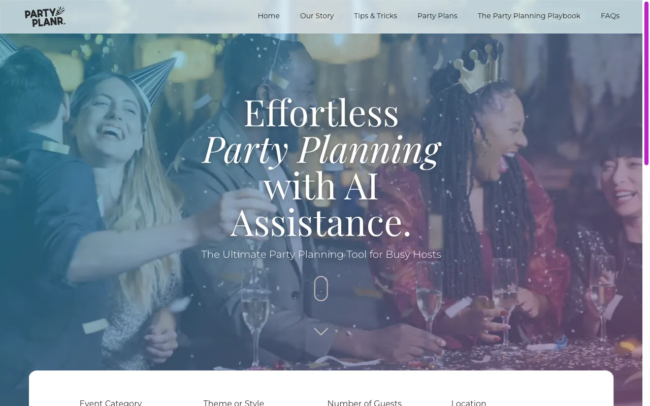 PartyPlanr — preview screenshot