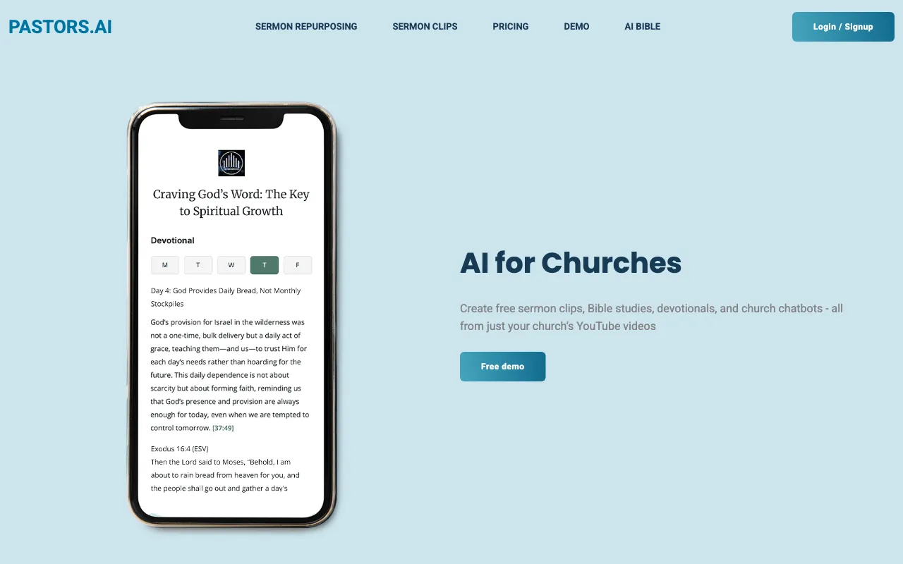 Pastors.ai — preview screenshot