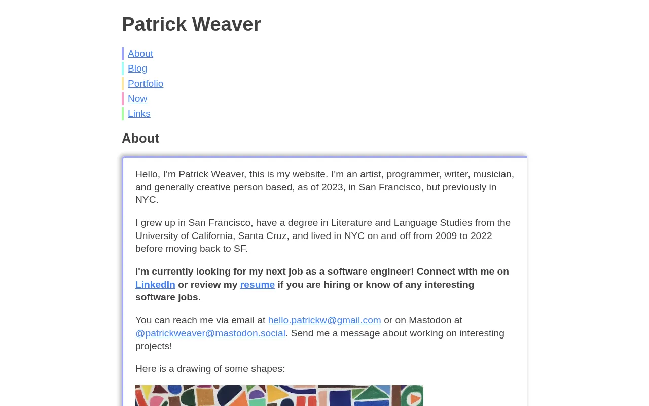 Patrick Weaver — preview screenshot