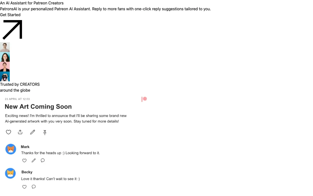 PatronsAI — preview screenshot