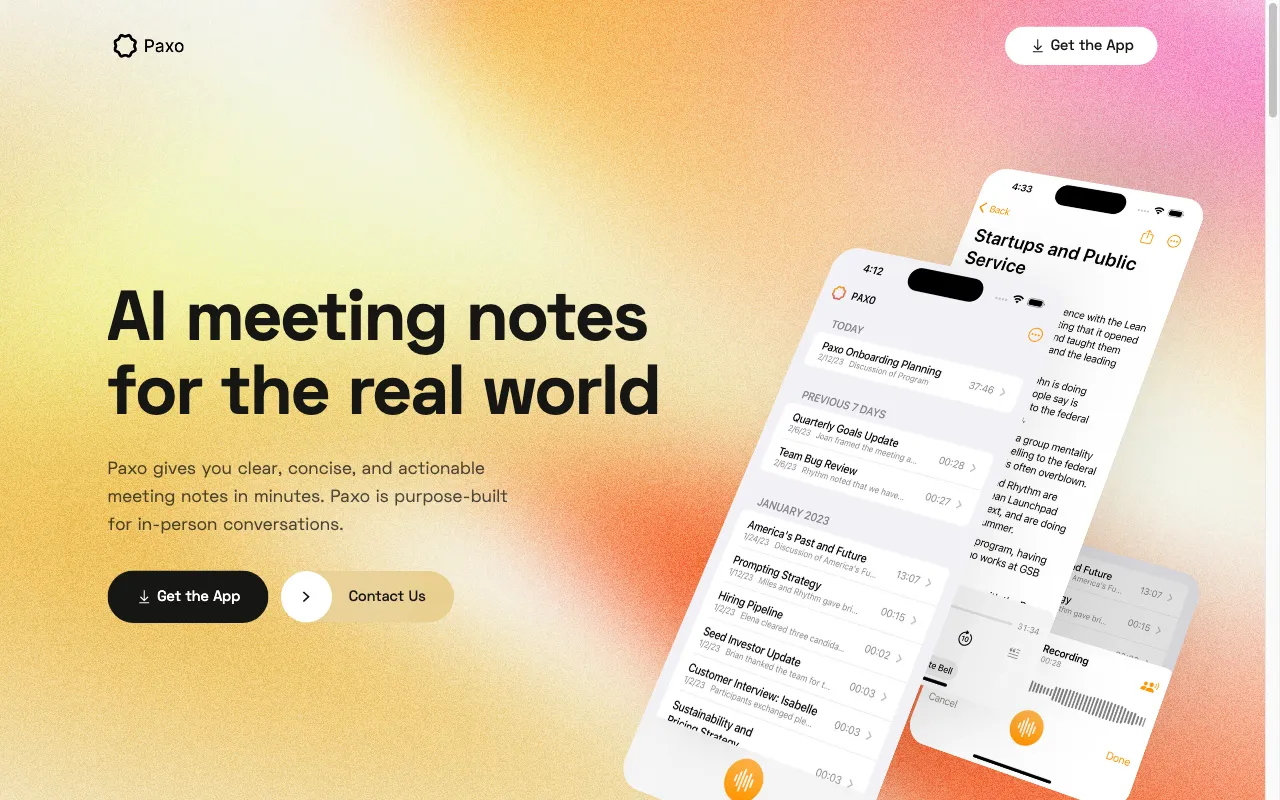 Paxo — preview screenshot